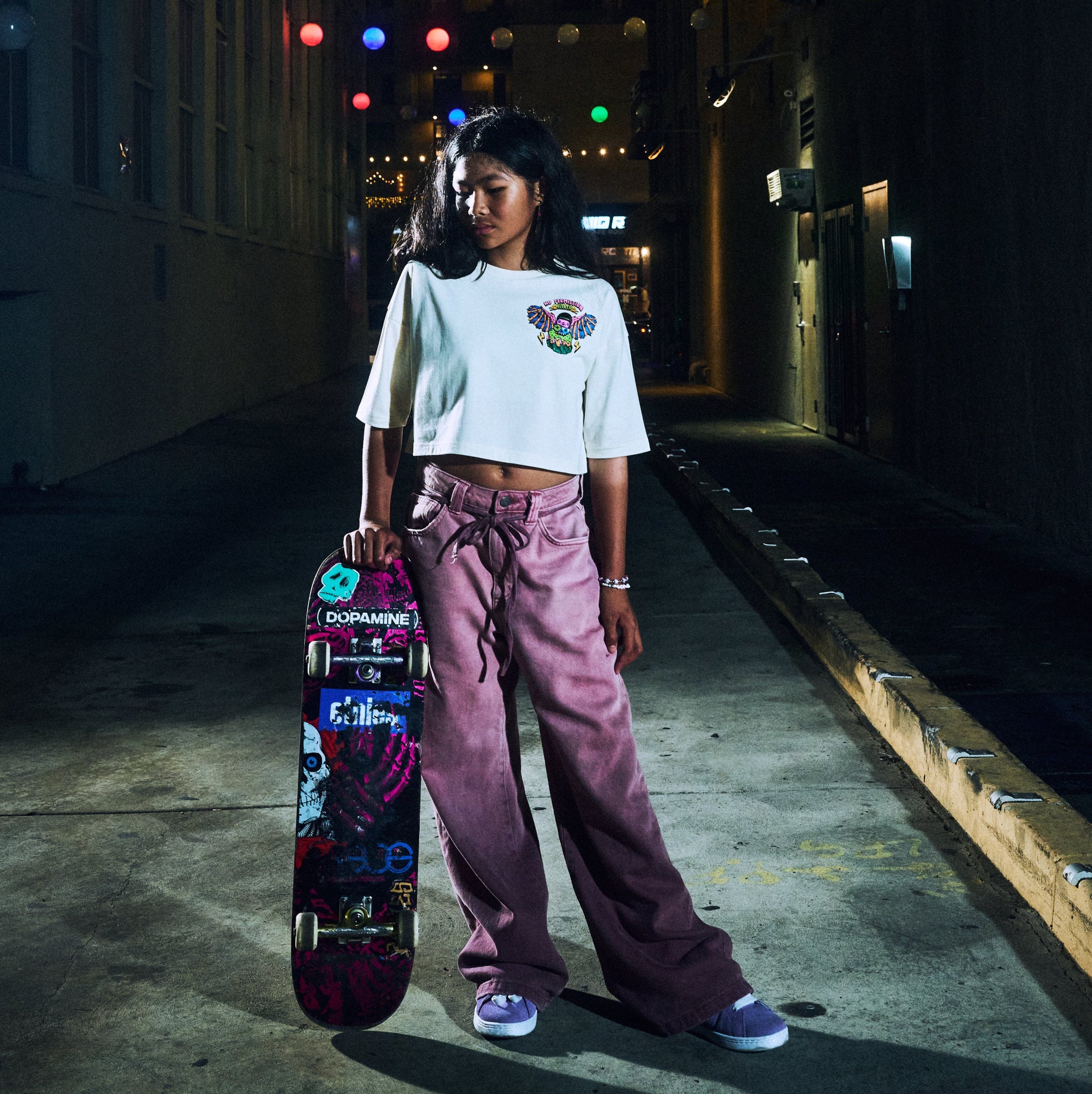 Kickflip 'No Permission Needed' Cropped T