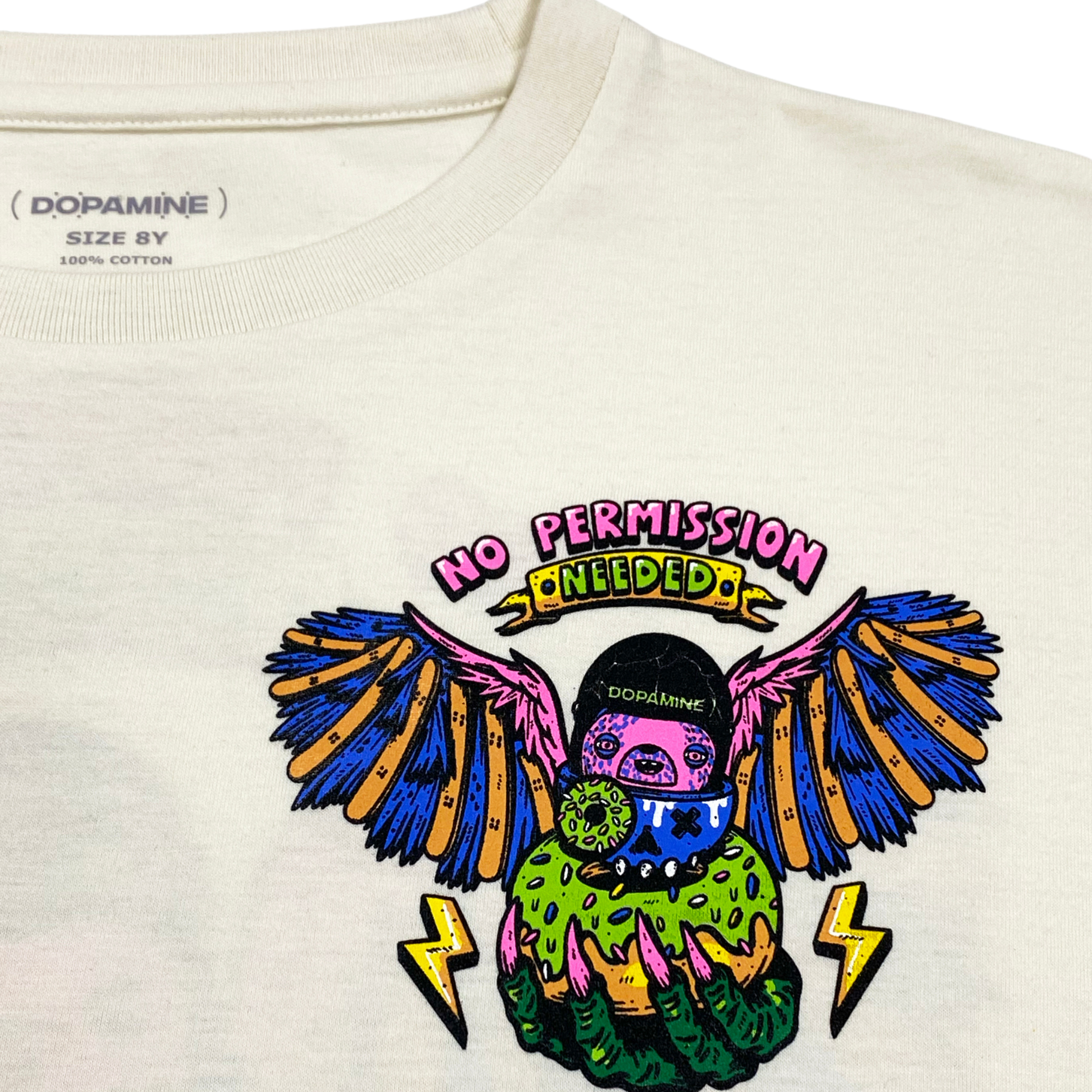 Kickflip 'No Permission Needed' Cropped T
